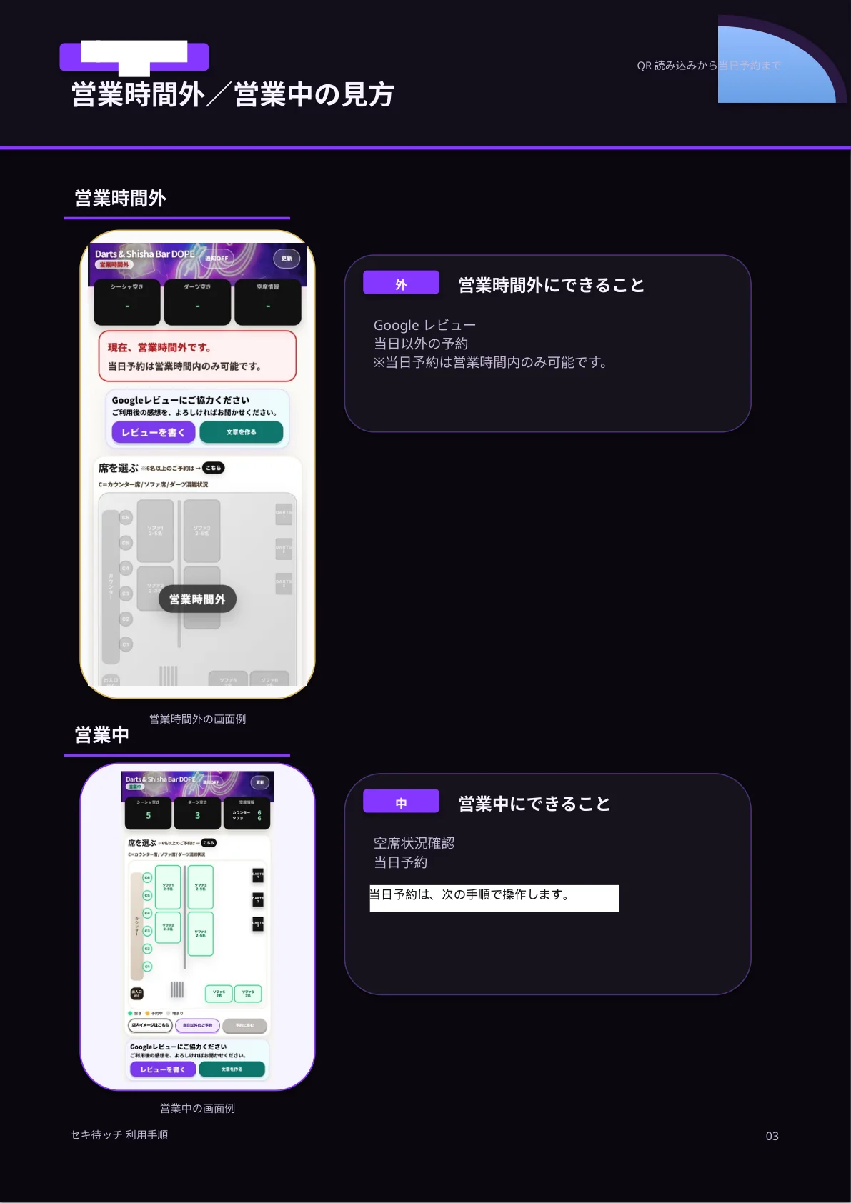 セキ待ッチ利用手順 3ページ目